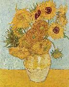Vase with Twelve Sunflowers, August